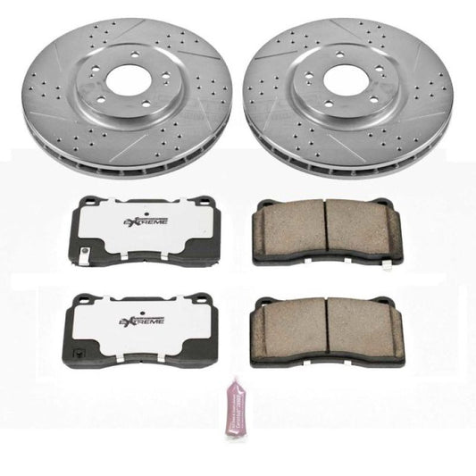 Power Stop Front Z26 Street Warrior Brake Kit Mitsubishi Lancer 2003-2006 | K107-26