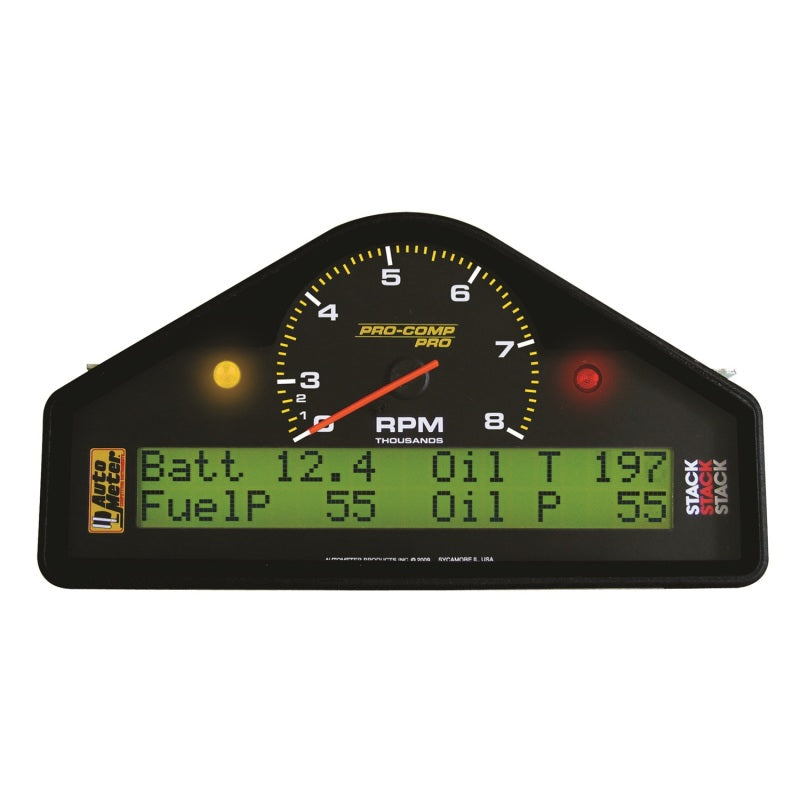 Autometer Pro-Comp Race Dash 0-8k RPM / Speed / Oil Press & Temp / WaterTemp / Fuel Pressure / Battery Gauge Universal | 6011