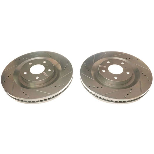 Power Stop Front Pair Evolution Drilled & Slotted Rotors Infiniti QX50 2019-21 | JBR1774XPR