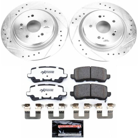 Power Stop Rear Z26 Street Warrior Brake Kit Acura TLX 15-2019 | K7216-26