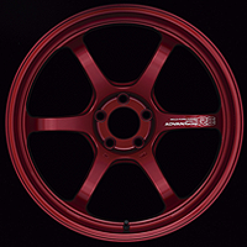 Advan R6 18x9.5 +29 5-114.3 Racing Candy Red Wheel