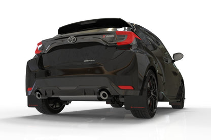 Rally Armor 20-23 GR Supra Yaris Hatchback Black Mud Flap w/ Red Logo | MF74-UR-BLK/RD