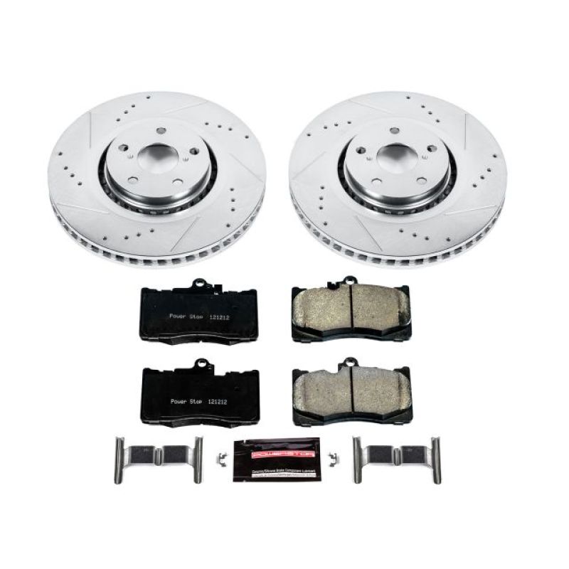 Power Stop Front Z23 Evolution Sport Brake Kit Lexus IS200t 2016-2017 / IS300 2018 / IS350 2016-2020 | K7687