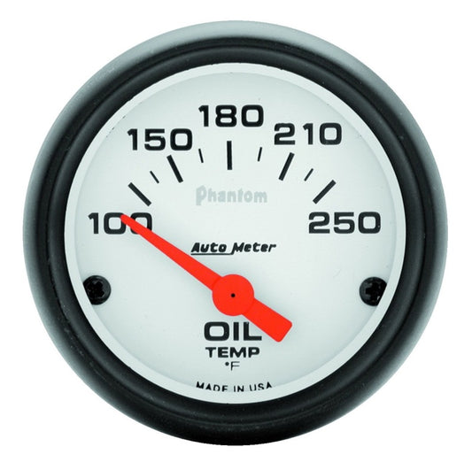 Autometer Phantom 52mm Oil Temperature 100-250 F Electronic Gauge Kit Universal | 5747