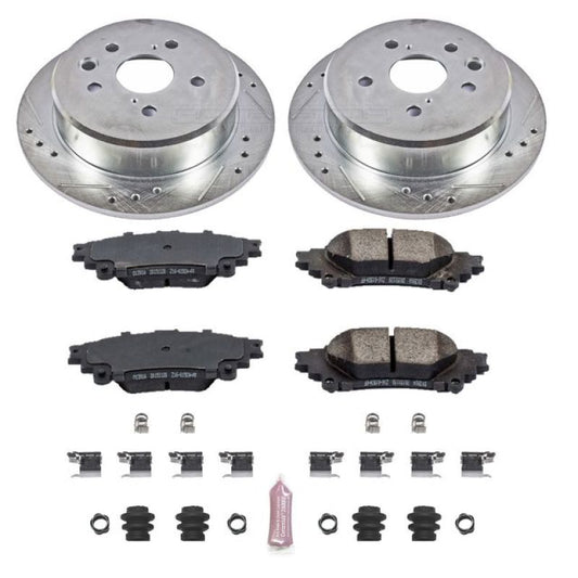 Power Stop Rear Z23 Evolution Sport Brake Kit Lexus IS250 2014-2015 | K6930