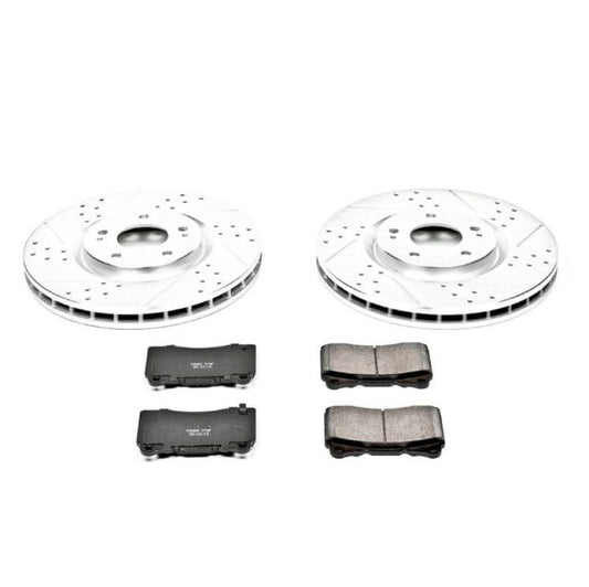 Power Stop Front Z23 Evolution Sport Brake Kit Mitsubishi Lancer 2003-2006 | K107