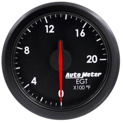 Autometer Airdrive 2-1/16in EGT Gauge 0-2000 Degrees F Black Universal | 9145-T
