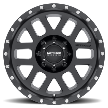 Method MR306 Mesh 17x8.5 0mm Offset 8x170 130.81mm CB Matte Black Wheel