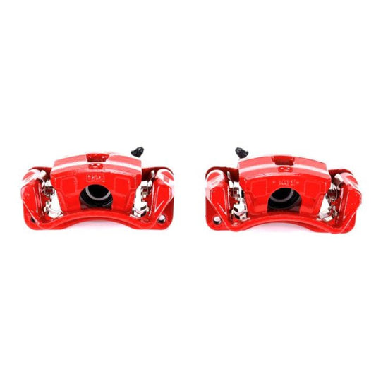 Power Stop Rear Red Calipers w/Brackets Pair Mitsubishi Eclipse 2006-2012 / Galant 2004-2012 | S2966