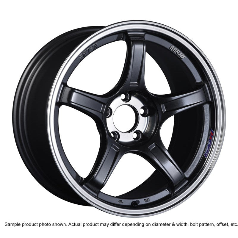SSR GTX03 18x10.5 5x114.3 12mm Offset Black Graphite Wheel