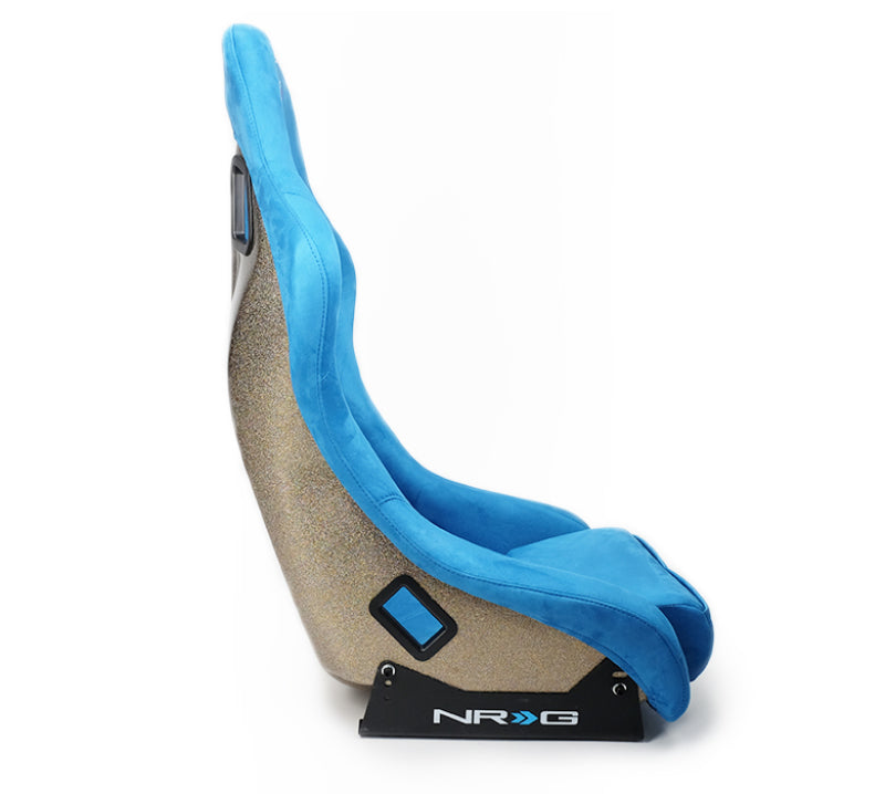 NRG FRP Bucket Seat ULTRA Edition - Medium | Blue Alcantara