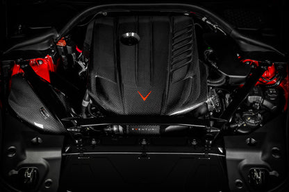 Eventuri Toyota A90 Supra Black Carbon Engine Cover