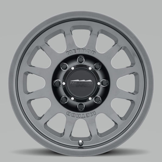 Method MR703 17x8.5 0mm Offset 8x6.5 130.81mm CB Gloss Titanium Wheel | MR70378580800