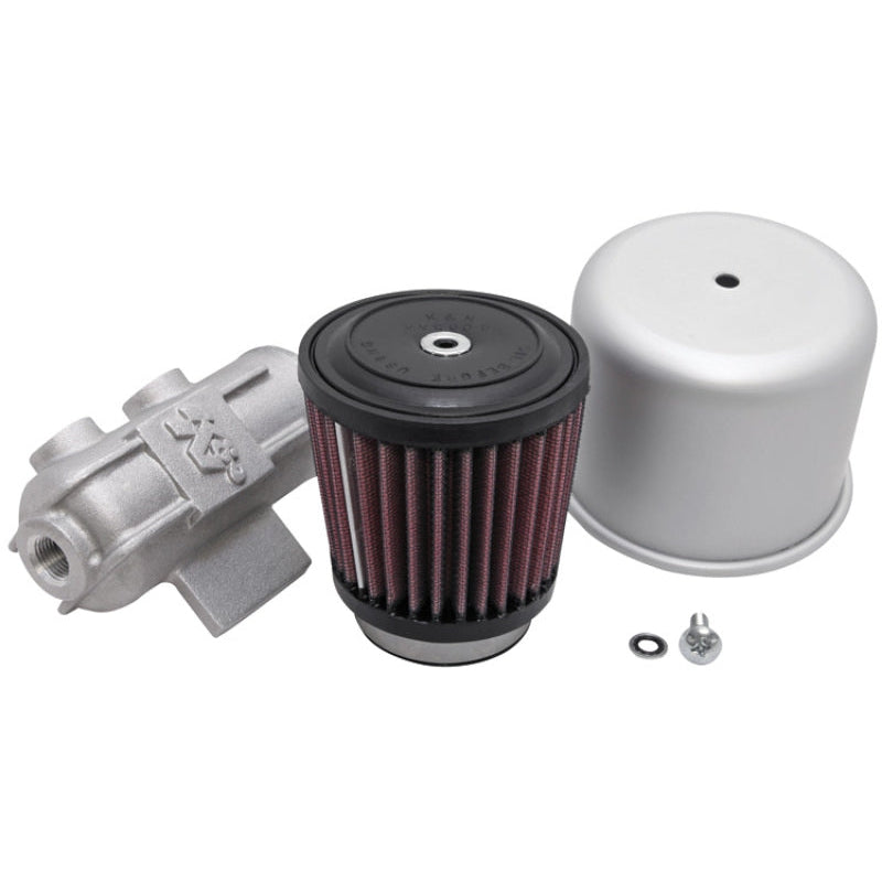 K&N Tower Base Covered Crankcase Vent Air Filter w/ Multi-Hose Vents 2in Flange ID / 3in Base OD | 62-1400