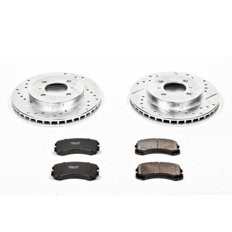 Power Stop Front Z23 Evolution Sport Brake Kit Mitsubishi Lancer 2002-2007 | K1215