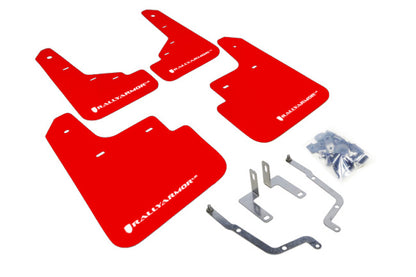 Rally Armor 14-18 Mazdaspeed3 Red Mud Flap W/ White Logo  | MF31-UR-RD/WH