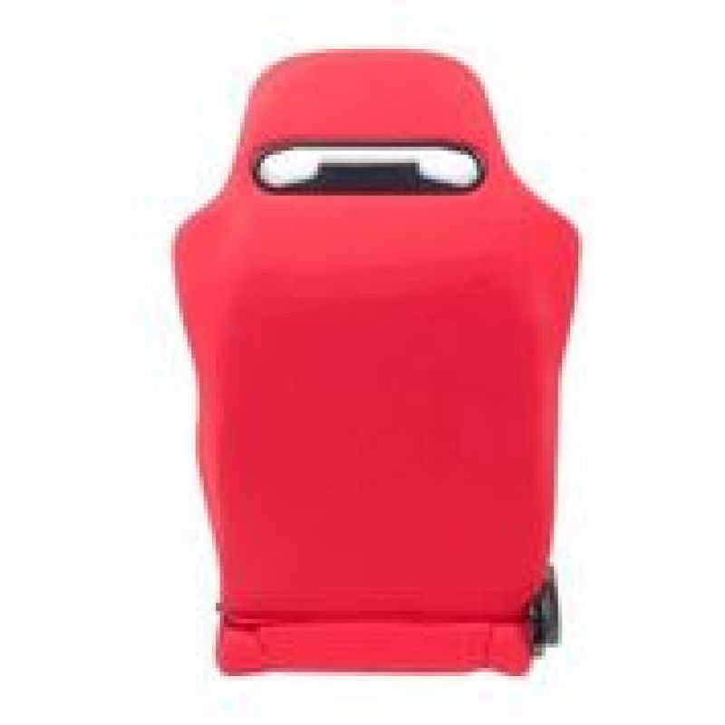 NRG Sport Seats | Pair Type-R Cloth w/NRG Logo - Red w/Red Stitch