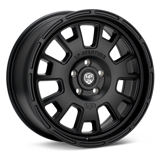 LP Aventure LP7 18x8 5-100 ET45 Matte Black Wheel Universal | LP7188510045MB