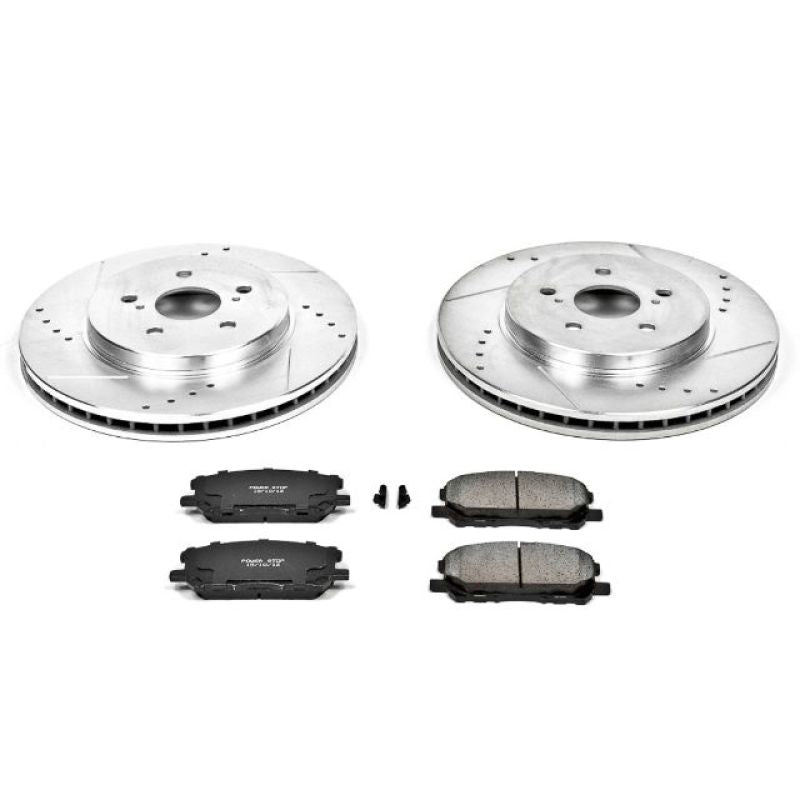 Power Stop Front Z23 Evolution Sport Brake Kit Lexus RX330 2004-2006 / RX350 2007-2009 / Toyota Highlander Hybrid 2006-2007 | K196