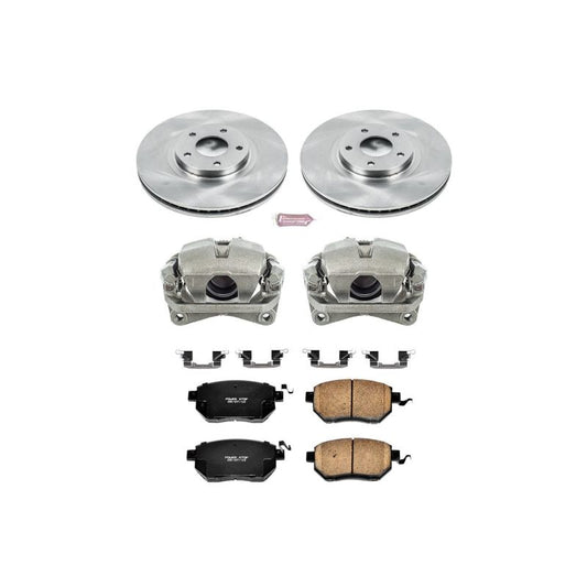 Power Stop Front Z17 Autospecialty Brake Kit w/ Calipers Infiniti FX35 2003-2005 / FX45 2003-2005 | KCOE091B