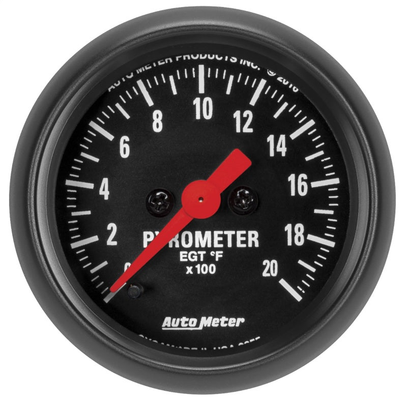 Autometer Z Series 52mm 2000 Degree Pyrometer EGT Gauge Universal | 2655