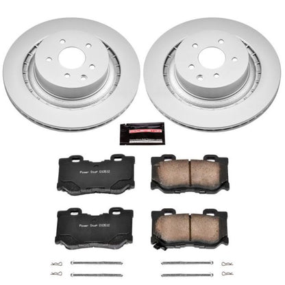 Power Stop Rear Z17 Evolution Geomet Coated Brake Kit Infiniti G37 2008-2013 / Q60 2014-2015 / Nissan 350Z 2009 / 370Z 2009-2019 | CRK4732