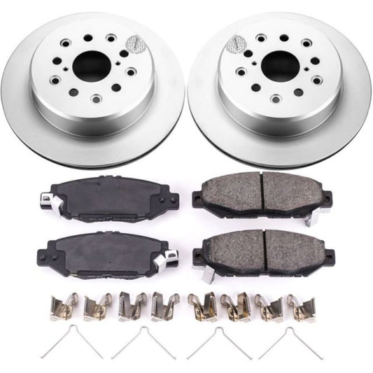 Power Stop Rear Z17 Evolution Geomet Coated Brake Kit Lexus GS300 1993-1997 / Toyota Supra 1993-1998 | CRK1080