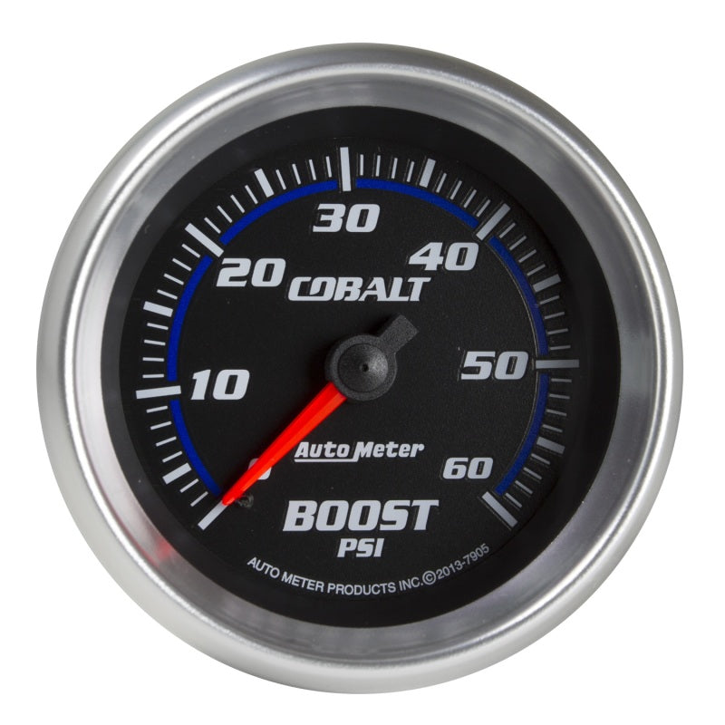 Autometer Cobalt 2-5/8in Mechanical Boost Gauge 60 PSI Universal | 7905