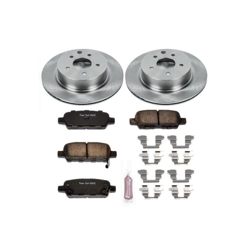 Power Stop Rear Autospecialty Brake Kit Infiniti G35 2005-2008 / M35 2006-2010 / M45 2006-2010 / EX35 2008-2012 / G25 2011-2012 / G37 2011-2013 / Nissan 350Z 2006-2009 / 370Z 2009-2017 / Maxima 2009-2017 | KOE179