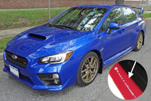 Rally Armor UR Red Mud Flap w/ White Logo WRX 15-21 / STI 15-21 | MF32-UR-RD/WH