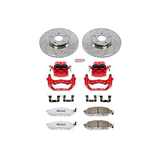 Power Stop Front Z26 Street Brake Kit w/ Calipers Infiniti G35 2005-2007 / Nissan 350Z 2006-2008 | KC112A-26