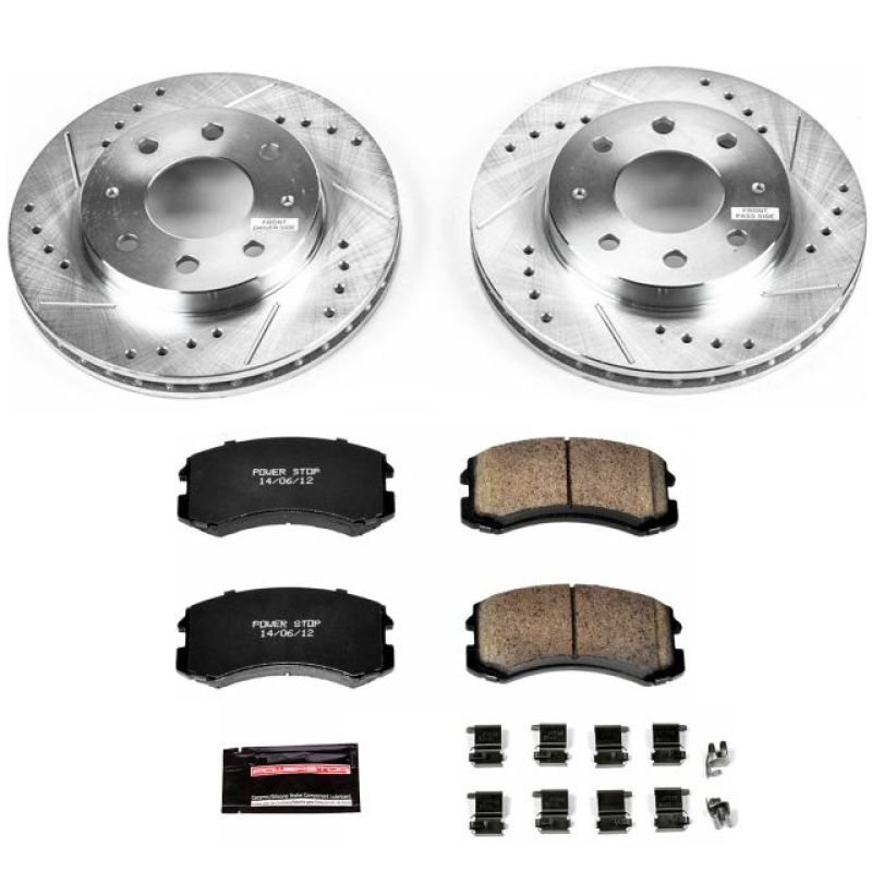 Power Stop Front Z23 Evolution Sport Brake Kit Mitsubishi Lancer 2002-2007 | K1092