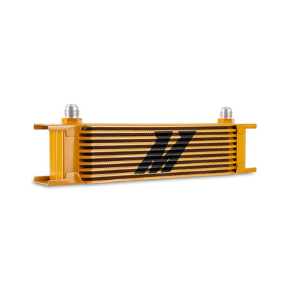 Mishimoto -8AN 10 Row Oil Cooler Gold Universal | MMOC-10-8GD