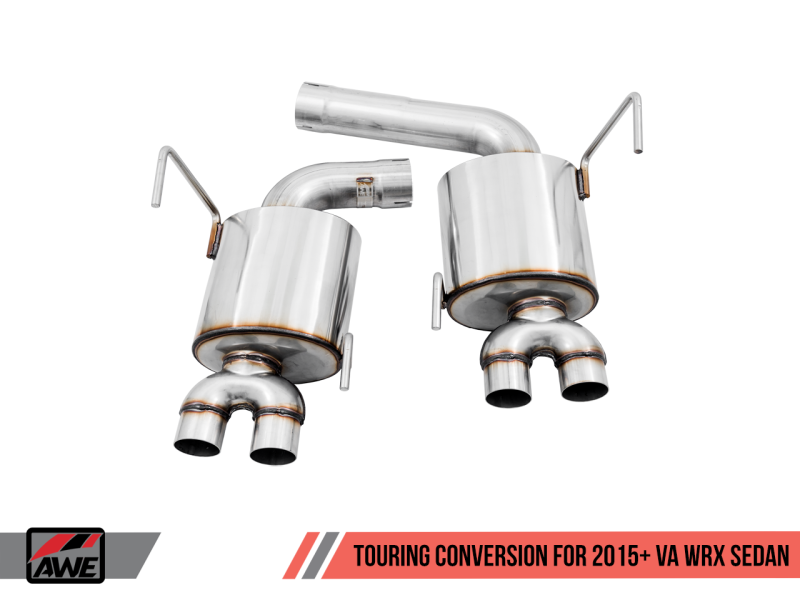 AWE Tuning Track to Touring Conversion Axle Back Exhaust Subaru WRX 2015-2021 | 3815-41004