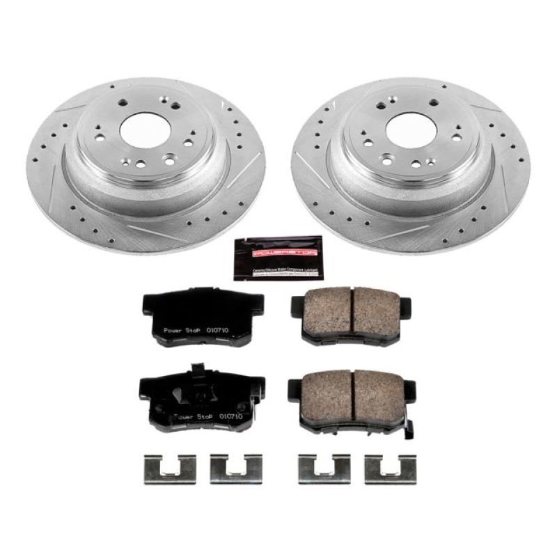 Power Stop Rear Z23 Evolution Sport Brake Kit Honda Accord Crosstour 2010-2011 / Crosstour 2012-2015 | K5859