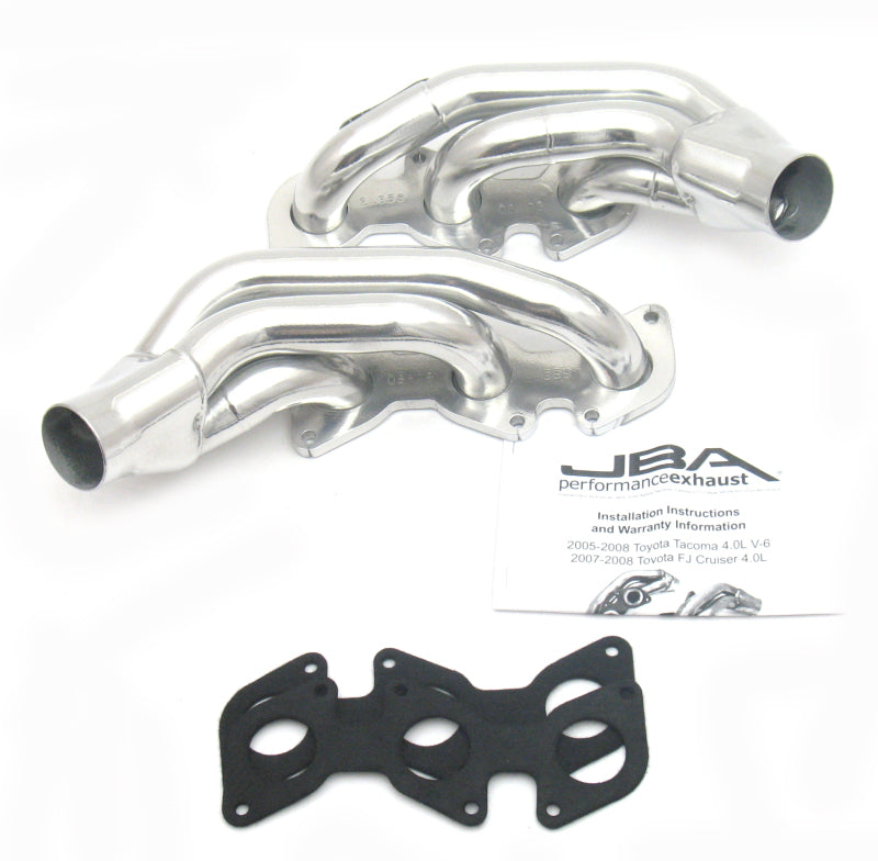JBA Performance Exhaust 1 1/2" Header Shorty Stainless Toyota Tacoma 2005-2011 / FJ 2005-2009 / 4Runner 2003-2009 | 2035SJS