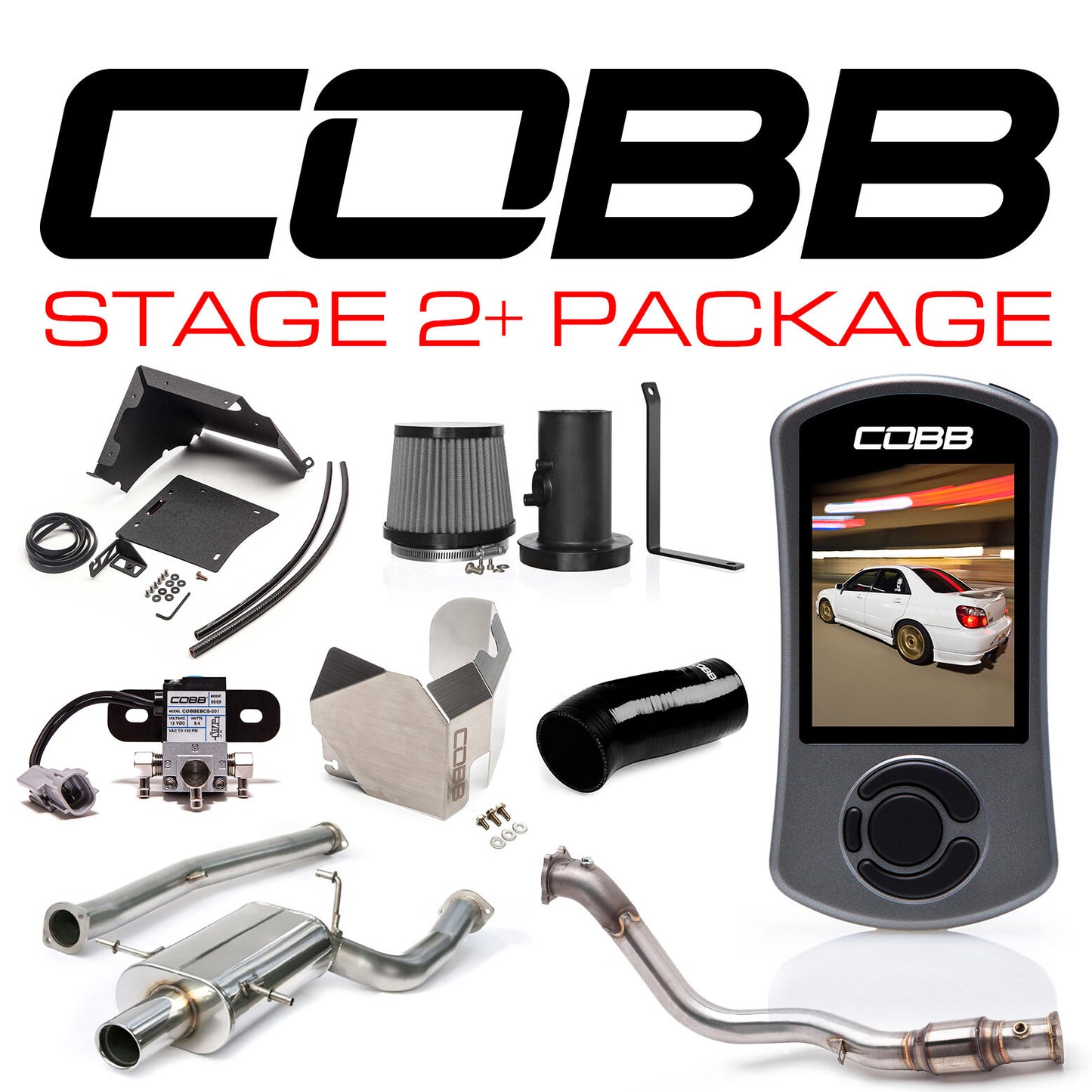 Cobb Stage 2+ Power Package with V3 Accessport Subaru Impreza WRX 2006-2007 | 613X02P-BK