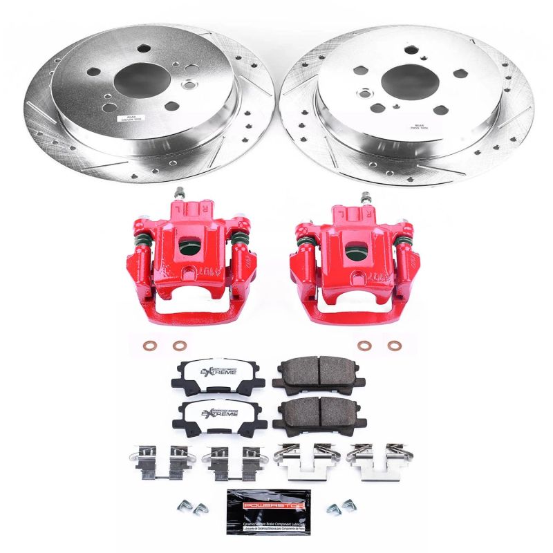 Power Stop Rear Z36 Truck & Tow Brake Upgrade Kit w/ Calipers Lexus RX330 2004-2006 / RX350 2007-2009 / RX400h 2006-2008 / Toyota Highlander 2006-2007 | KC5333A-36