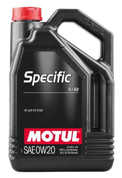 Motul 5L OEM Synthetic Engine Oil ACEA A1/B1 Specific 5122 0W20 4x5L