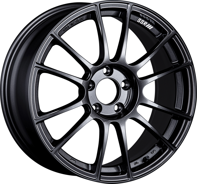 SSR GTX04 18×7.5 5x100 48mm Offset Dark Gunmetal Wheel