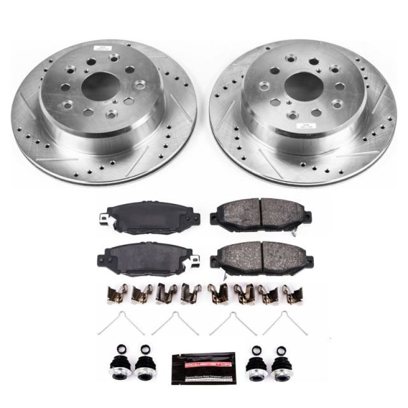 Power Stop Rear Z23 Evolution Sport Brake Kit Lexus GS300 1993-1997 / Toyota Supra 1993-1998 | K1080