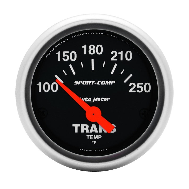 Autometer Sport Comp 100-250 F Transmission Temperature Gauge Universal | 3357