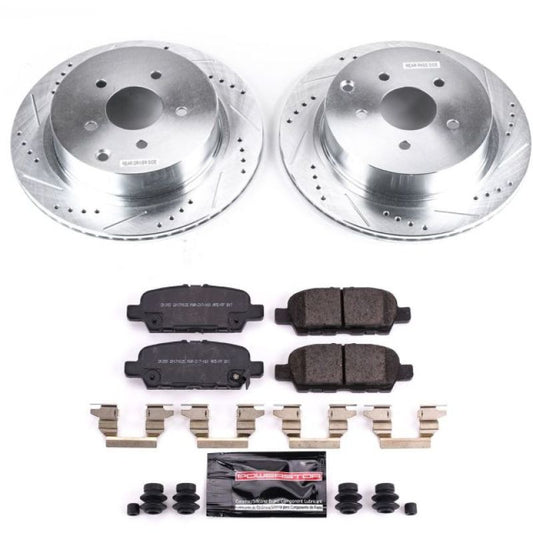 Power Stop Rear Z23 Evolution Sport Brake Kit Infiniti Q50 2018-21 / Q60 2018-21 / Q70 2018-2019 / Q70L 2018-2019 / QX60 2019 | K8021