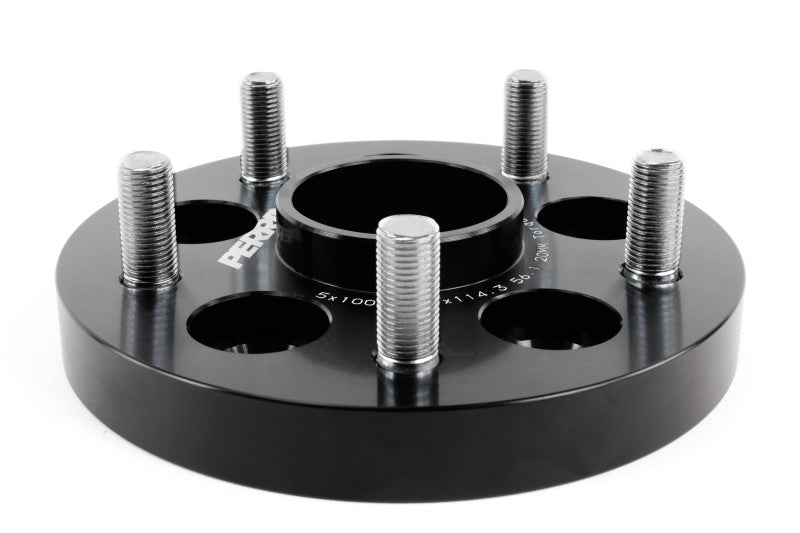 PERRIN 5x100 to 5x114.3 20mm Wheel Adapters Black Subaru WRX 2002-2014 | PSP-WHL-220BK