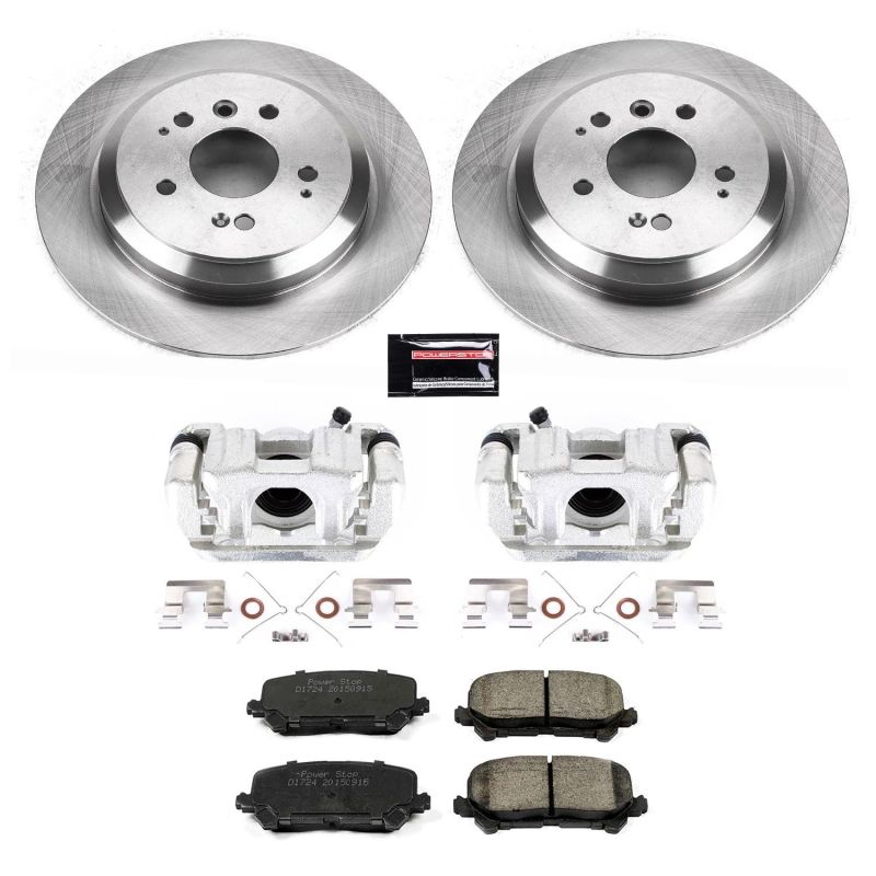 Power Stop  Rear Autospecialty Brake Kit w/ Calipers Honda Pilot 2016-21 / Ridgeline 2017-2020 | KCOE7727