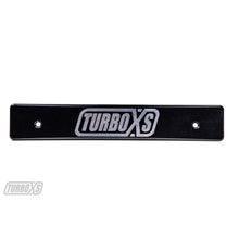 Turbo XS 08-14 WRX/STi Billet Aluminum License Plate Delete Black Machined TurboXS Logo | WS08-LPD-BLK-TXS