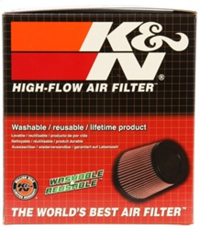 K&N Universal Air Filter Round Tapered Titanium Top 4.5in Top OD x 5.875in Base OD x 5in H