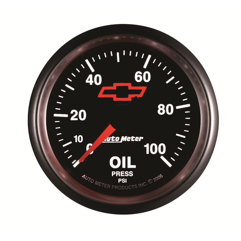 Autometer Sport-Comp II GM 52mm 0-100 PSI Mechanical Oil Pressure Gauge Universal | 3621-00406