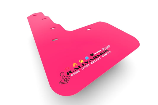 Rally Armor 2022 Subaru Outback Wilderness (Does Not Fit Regular Outback) Pink Mud Flap BCE Logo | MF76-BCE22-PK-BLK