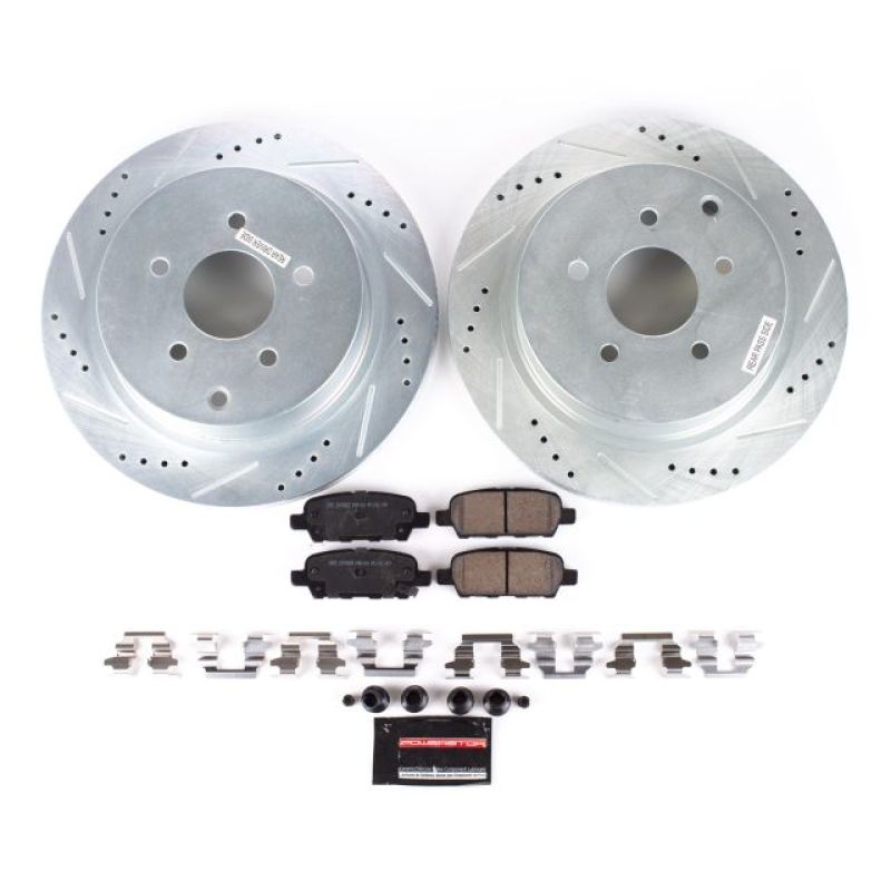 Power Stop Rear Z23 Evolution Sport Brake Kit Infiniti FX35 2003-2012 / FX45 2003-2008 / M37 2011-2013 / M56 2011-2013 / Q50 2014-2017 / Q60 2017 / Q70L 15-2017 / Nissan Murano 2003-21 / Qest 2004-2017 / Pathfinder 2013-2019 | K2427